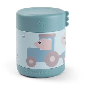 Done by Deer® termo posodica za hrano Tiny Farm 300 ml – Blue