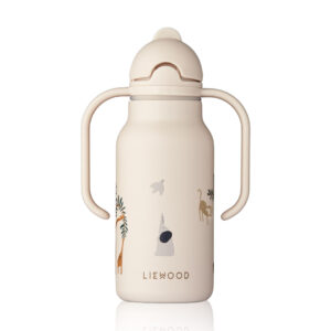 Liewood® termo steklenička s slamico Kimmie 250 ml – All Together/Sandy